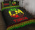 Tonga Quilt Bed Set - Tonga Coat Of Arms Reggae Version - Polynesian Pride