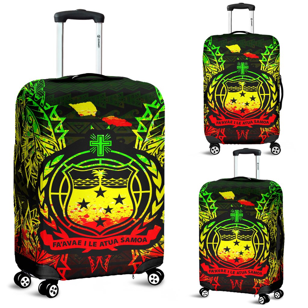 Samoa Polynesian Luggage Covers Map Reggae Reggae - Polynesian Pride