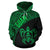 Guam Hoodie Guam Coat of Arm In Turtle Polynesian Green - Polynesian Pride