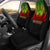 American Samoa Custom Personalised Car Seat Covers - Polynesian Reggae Universal Fit Black - Polynesian Pride