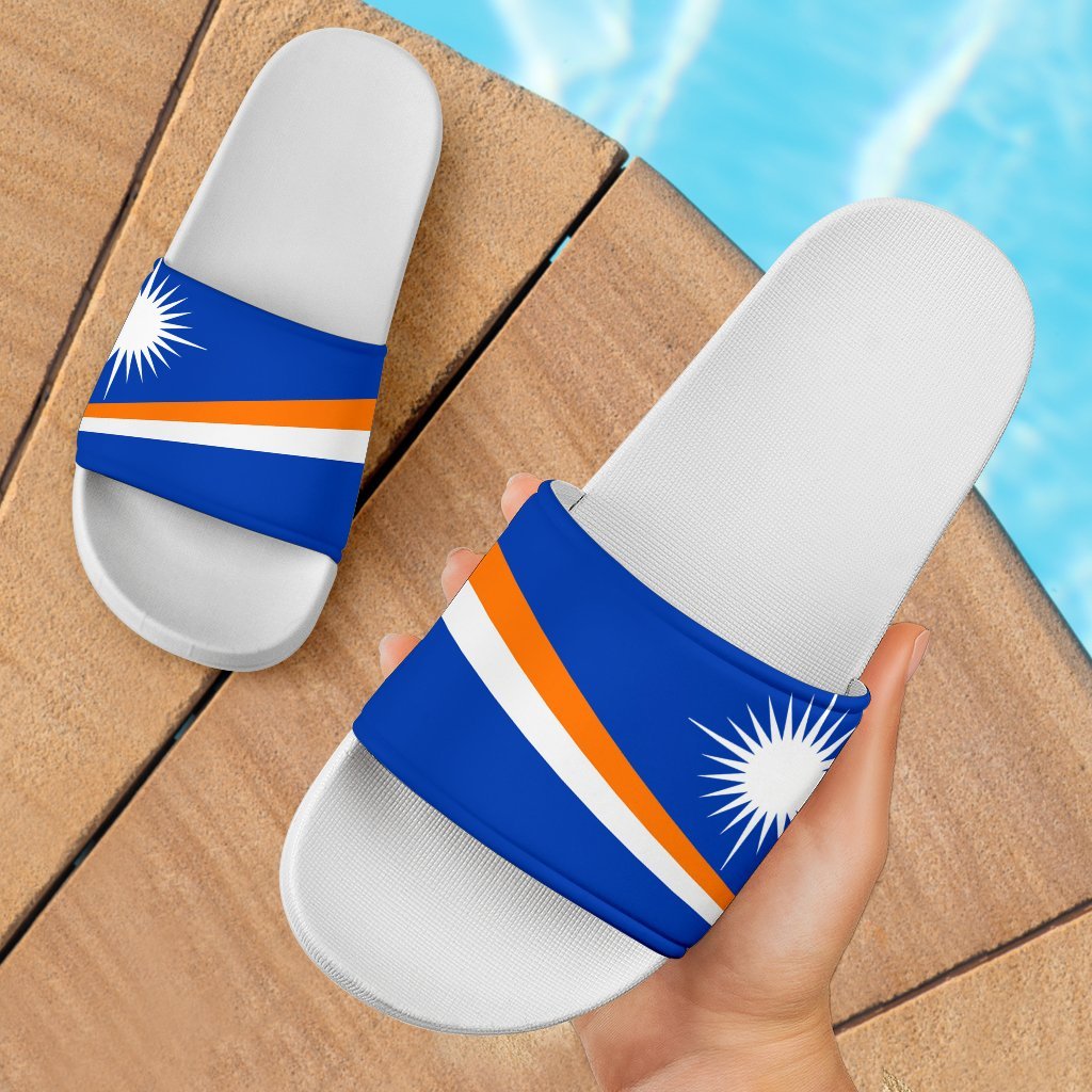 Marshall Islands Sandals - Flag Of Marshall Islands White - Polynesian Pride