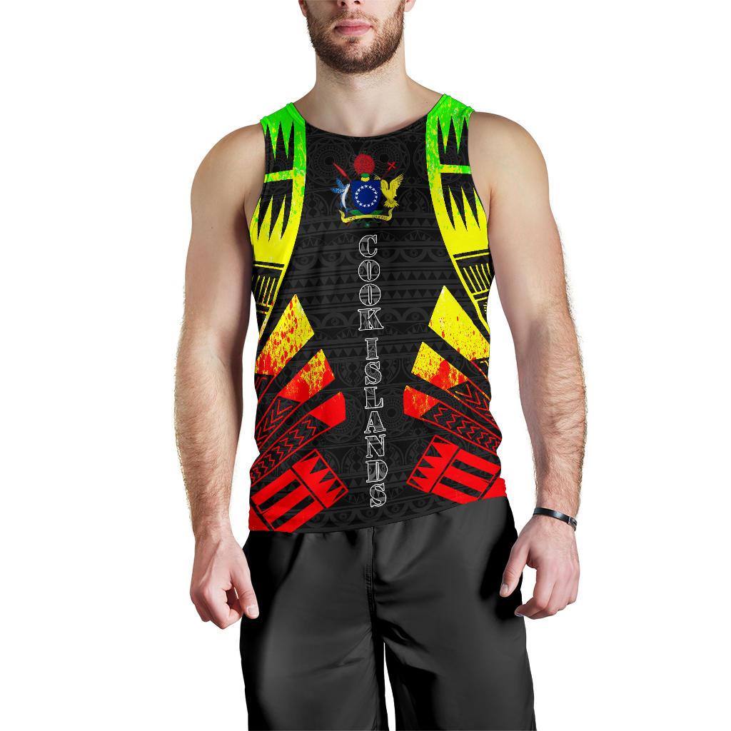 Cook Islands Men Tank Top - Polynesian Tattoo Reggae Reggae - Polynesian Pride