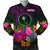 Chuuk Men's Bomber Jacket - Summer Hibiscus Reggae - Polynesian Pride