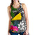 Tokelau Women Racerback Tank - Turtle Plumeria Banana Leaf - Polynesian Pride