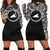 Tokelau Women Hoodie Dress - Tokelau Coat Of Arms Polynesian Black Color Black - Polynesian Pride