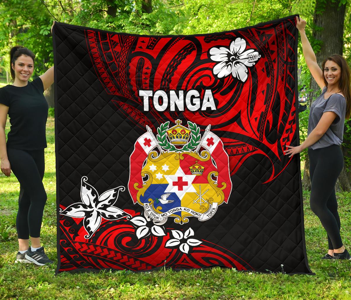Mate Ma'a Tonga Rugby Premium Quilt Polynesian Unique Vibes - Red Red - Polynesian Pride