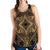 Polynesian Plumeria Mix Gold Black Women's Racerback Tank Top Gold - Polynesian Pride