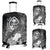 Guam Custom Personalised Luggage Covers - Humpback Whale with Tropical Flowers (White) - Polynesian Pride