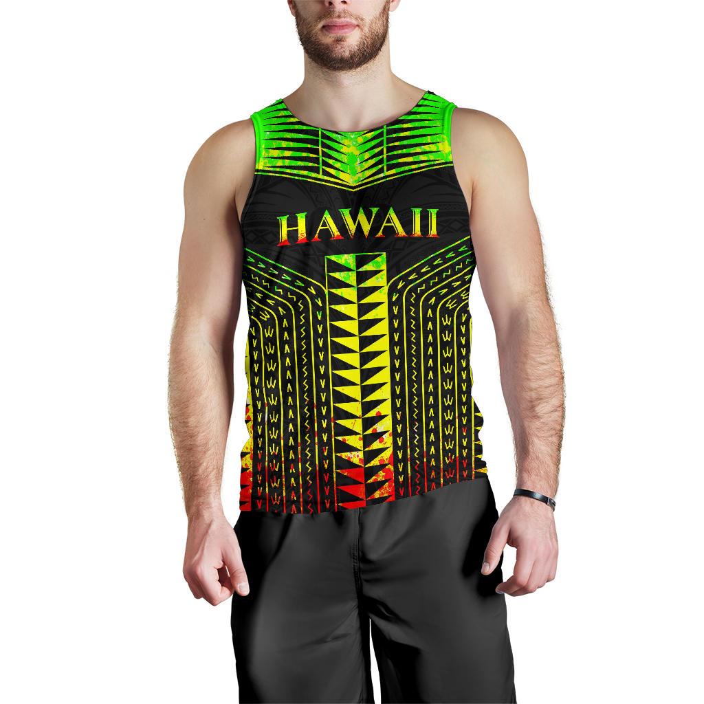 Hawaii Polynesia Tribal Men's Tank Top - Reggae Style Reggae - Polynesian Pride