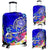 American Samoa Polynesian Luggage Covers - Turtle Plumeria (Blue) - Polynesian Pride