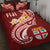 Fiji Quilt Bed Set - Fiji Seal Polynesian Patterns Plumeria (Red) Red - Polynesian Pride