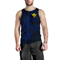 Hawaii Tank Top Polynesian Kanaka Map Hawaiian Men's Tank Top - Blue - TT Style - Polynesian Pride