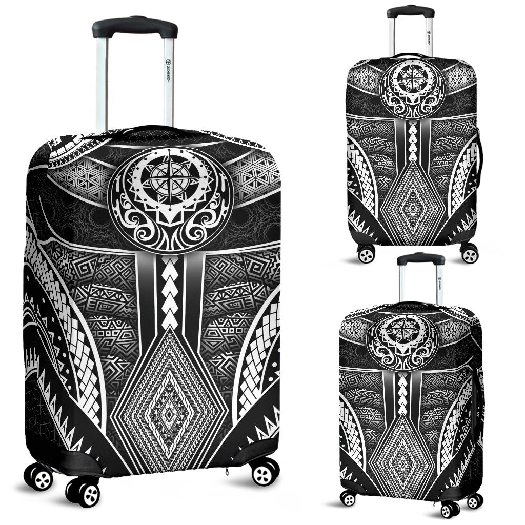 Polynesian Luggage Covers - Patterns Poly Unique Black - Polynesian Pride