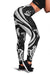 Vanuatu Women's Leggings - White Tentacle Turtle - Polynesian Pride