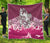 Maori Manaia The Blue Sea Premium Quilt, Pink Pink - Polynesian Pride