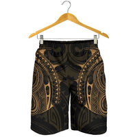 Strong Polynesian Tattoo Men's Shorts Gold - Polynesian Pride
