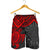 Polynesian Shorts (Men) - Polynesian Red Turtle Red - Polynesian Pride