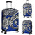 Chuuk Polynesian Luggage Covers - White Turtle (Blue) - Polynesian Pride