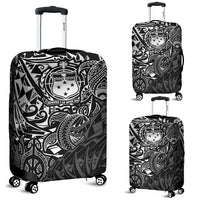 Samoa Polynesian Luggage Covers - White Turtle Flowing White - Polynesian Pride