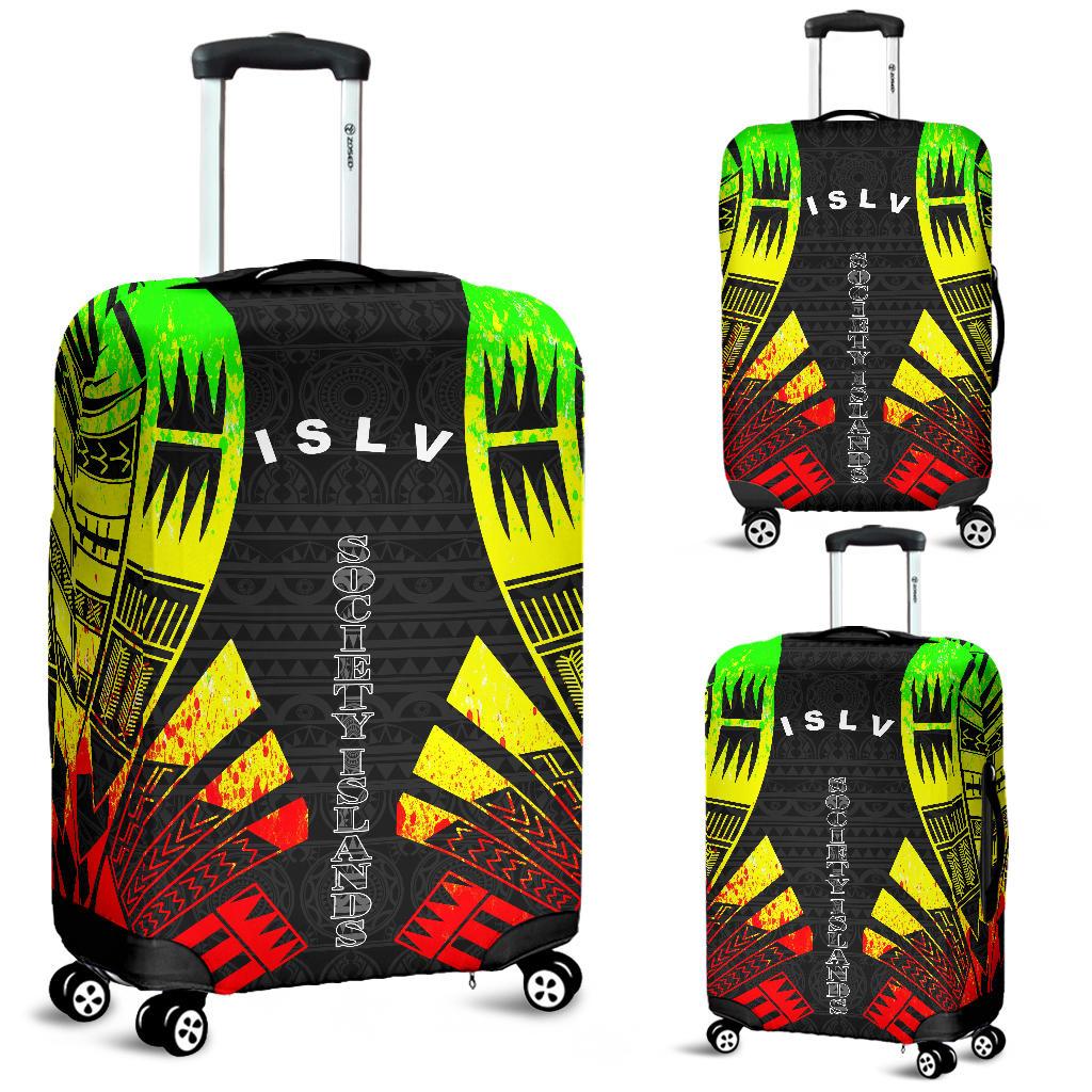 Society Islands Luggage Cover - Polynesian Tattoo Reggae Reggae - Polynesian Pride