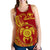 Hawaii Polynesian Personalised Women's Racerback Tank - Vintage Polynesian Turtle (Red) - Polynesian Pride