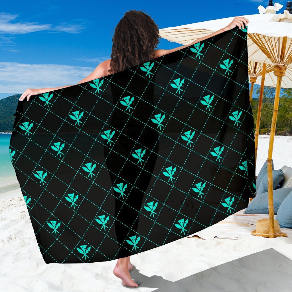 Kanaka Maoli Sarong Regal AH Sarong 112x168cm Turquoise - Polynesian Pride