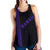 Hawaii Kakau Polynesian Turtle Map Women's Racerback Tank - Purple - Ohana Style - Polynesian Pride