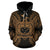 Samoa Polynesian ll Over Hoodie Map Gold - Polynesian Pride