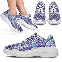 Polynesian Symmetry Gardient Violet Chunky Sneakers - Polynesian Pride