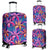 Hawaii Tropical Flowers Pink Luggage Cover White - Polynesian Pride