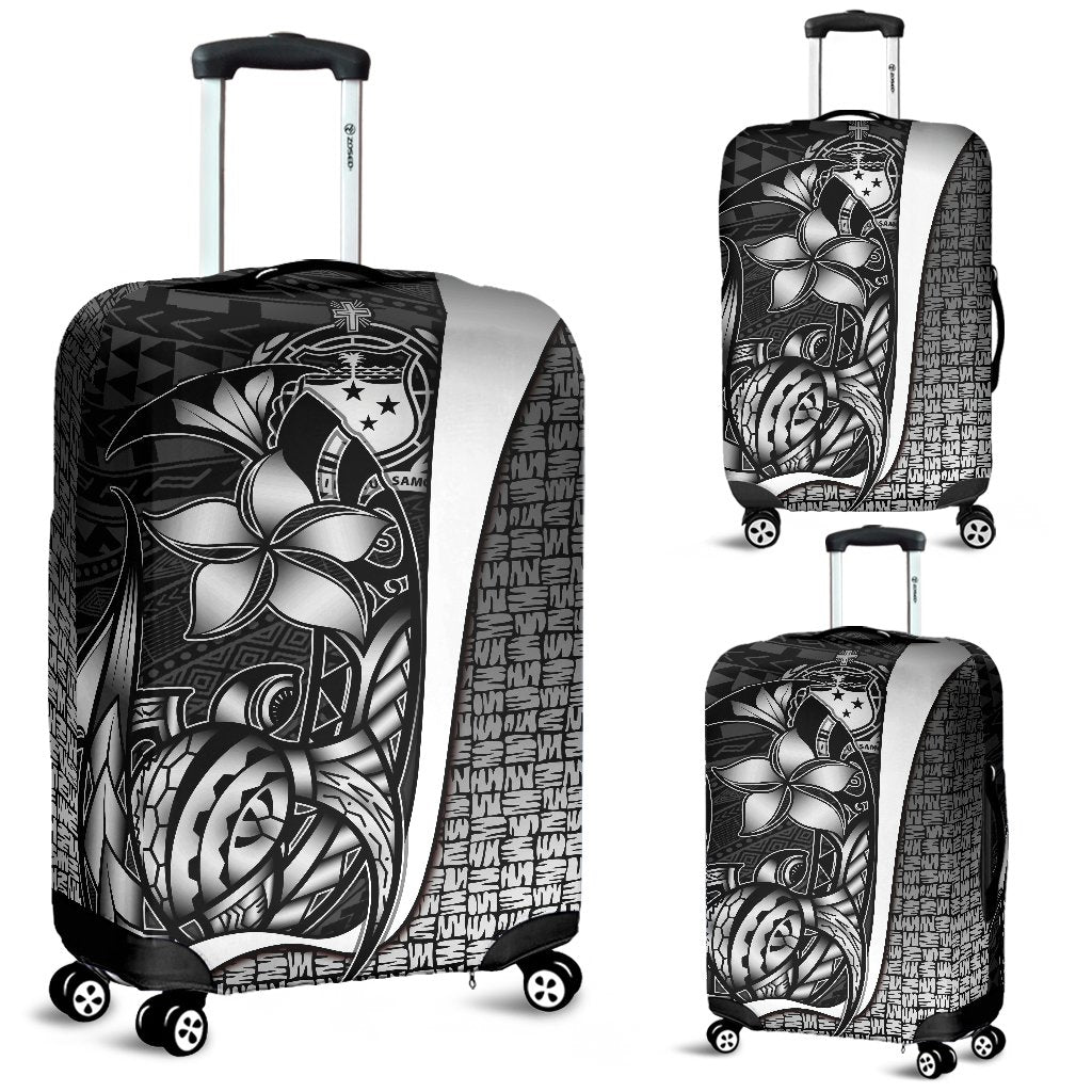 Samoa Polynesian Luggage Covers White - Turtle With Hook White - Polynesian Pride