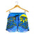 Palau Polynesian Women's Shorts - Palau Flag with Polynesian Tattoo - Polynesian Pride