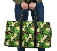 Hawaii Tropical Leaves And Plumeria Hawaii Travel Bag Travel Bag One size Black - Polynesian Pride
