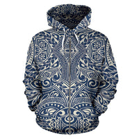 Polynesian Zip up Hoodie Tribal 14 - Polynesian Pride