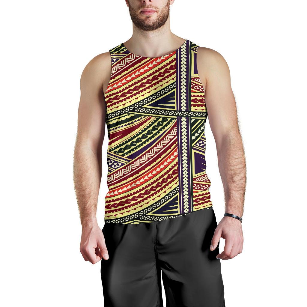 Polynesian Men Tank Top 23 Black - Polynesian Pride