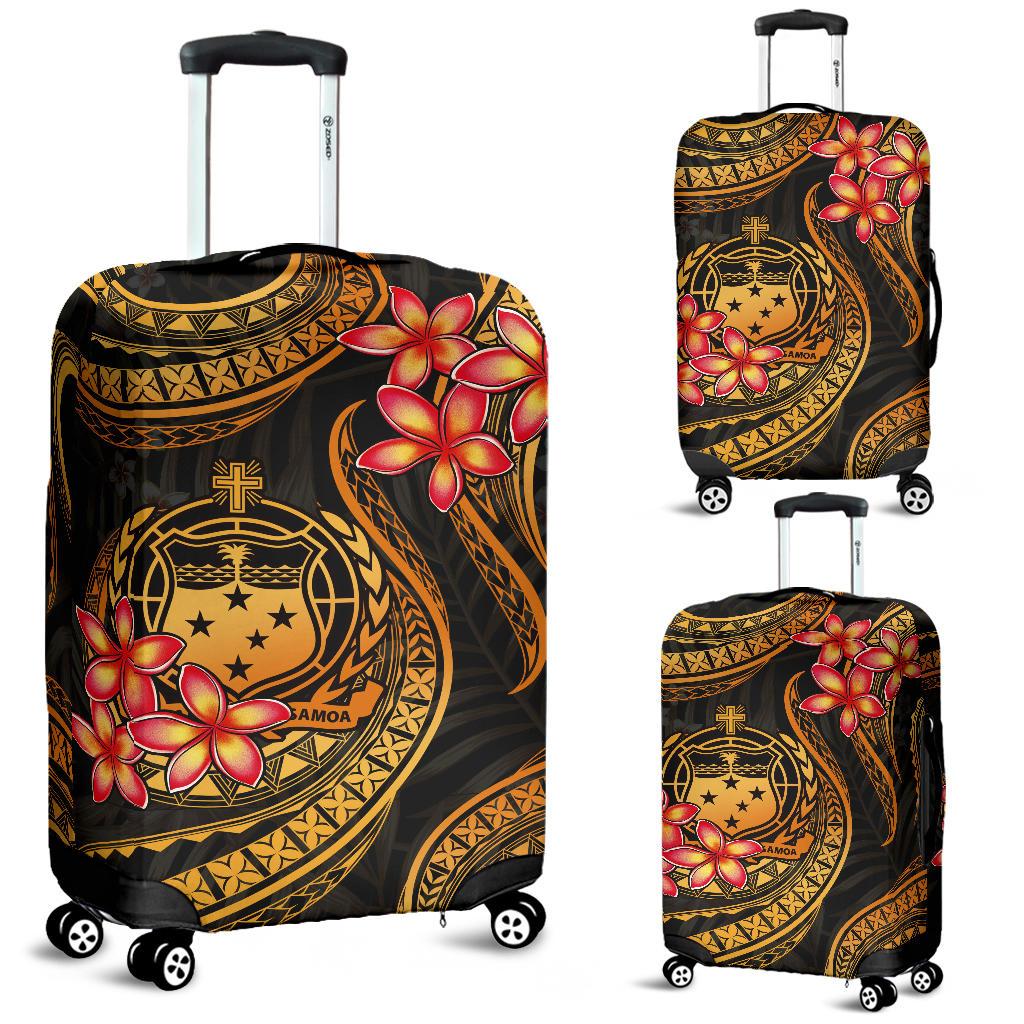Samoa Polynesian Luggage Covers - Gold Plumeria GOLD - Polynesian Pride