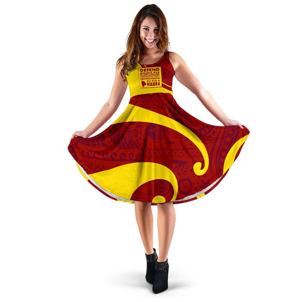 Mauna Kea Women's Dress 02 Women Red - Polynesian Pride