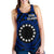 Cook Island Women's Racerback Tank - Seal With Polynesian Tattoo Style ( Blue) - Polynesian Pride