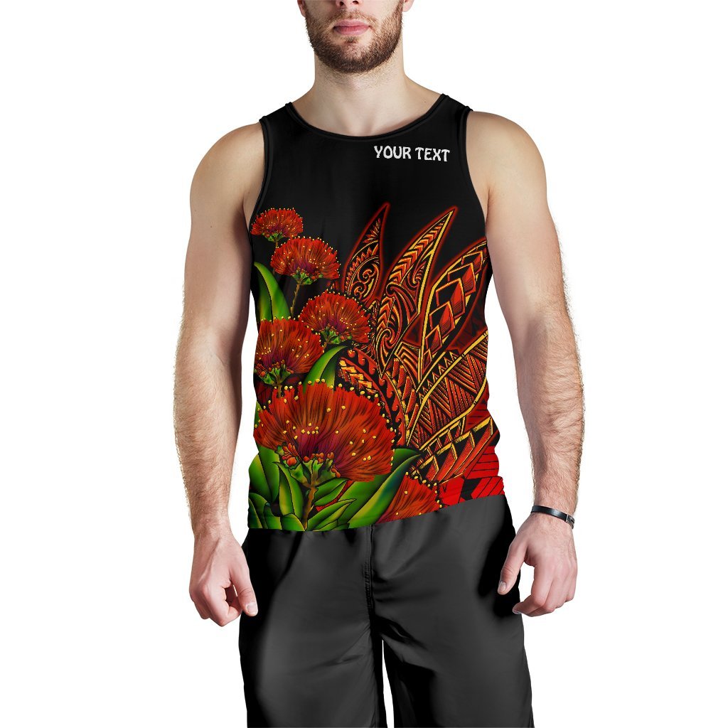 Polynesian Hawaii Personalised Men's Tank Top - Ohia Lehua - Polynesian Pride