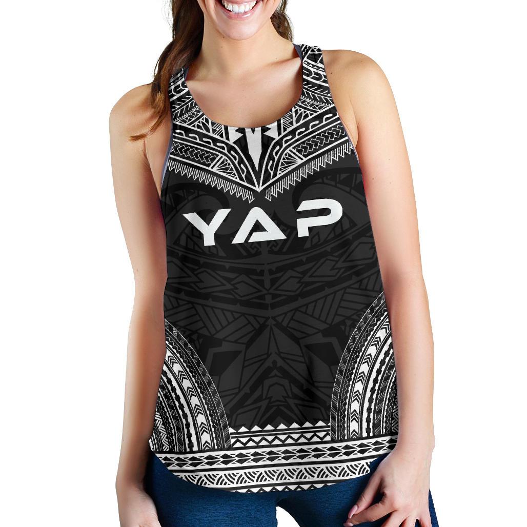 Yap Women's Racerback Tank - Polynesian Chief Black Version Black - Polynesian Pride