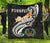 Pohnpei Premium Quilt - Pohnpei Seal Polynesian Patterns Plumeria (Black) - Polynesian Pride