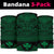 Hawaiian Kanaka Map Bandana 3 - Pack Nation Warrior Green - Polynesian Pride