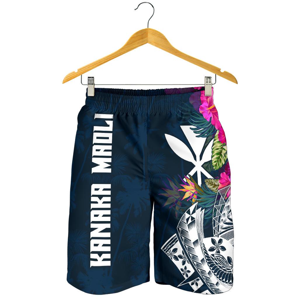 Hawaii Men's Shorts - Polynesian Hibiscus with Summer Vibes - Polynesian Pride