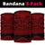 Hawaiian Polynesian Bandana 3 - Pack Basic Warrior Red - Polynesian Pride