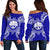 Federated States of Micronesia Polynesian Shoulder Sweater Map Blue Blue - Polynesian Pride