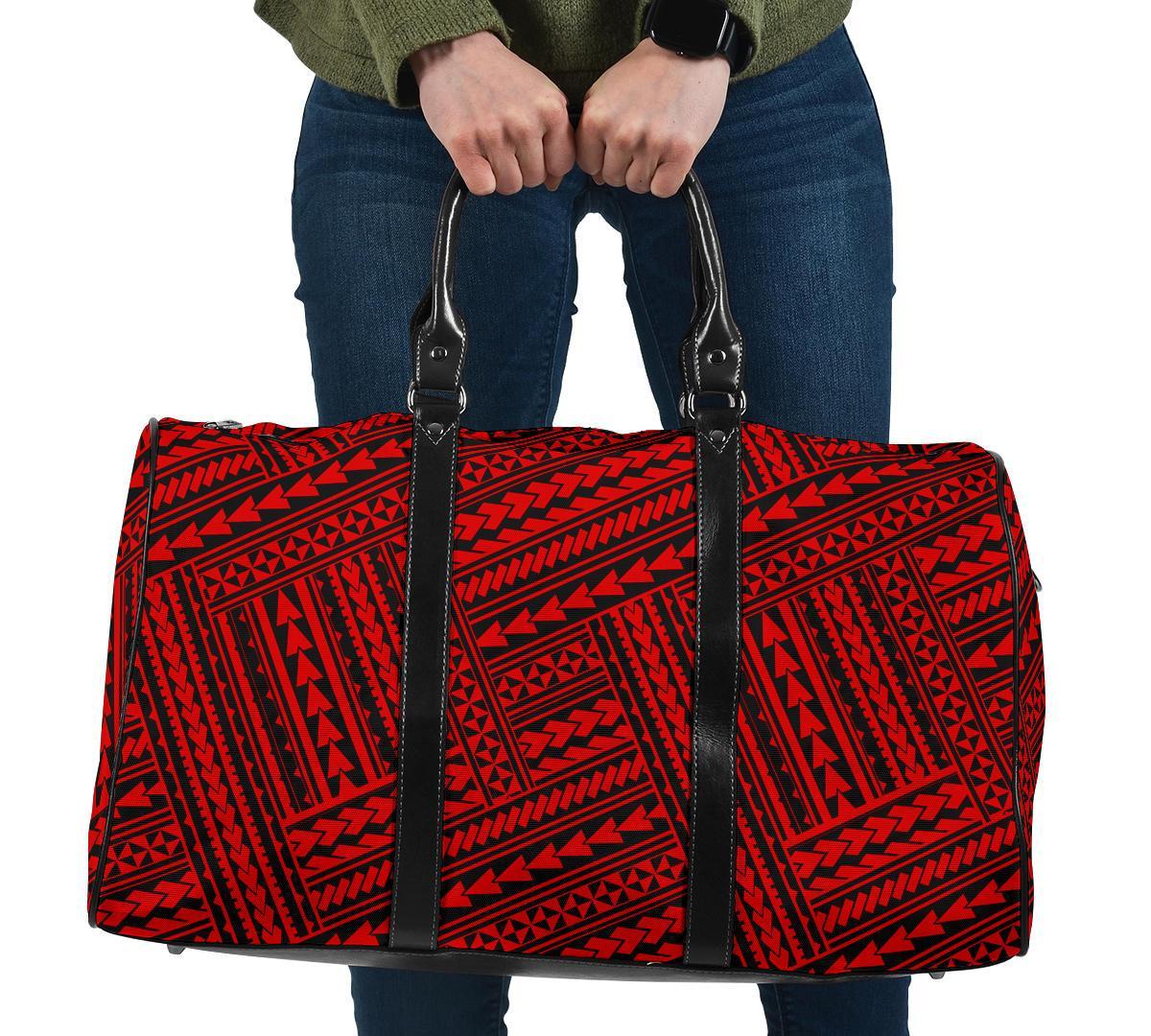 Polynesian Nation Red Hawaii Travel Bag Travel Bag One size Red - Polynesian Pride