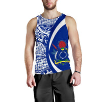 Cook Islands Polynesian Men'S Tank Top 06 Blue - Polynesian Pride