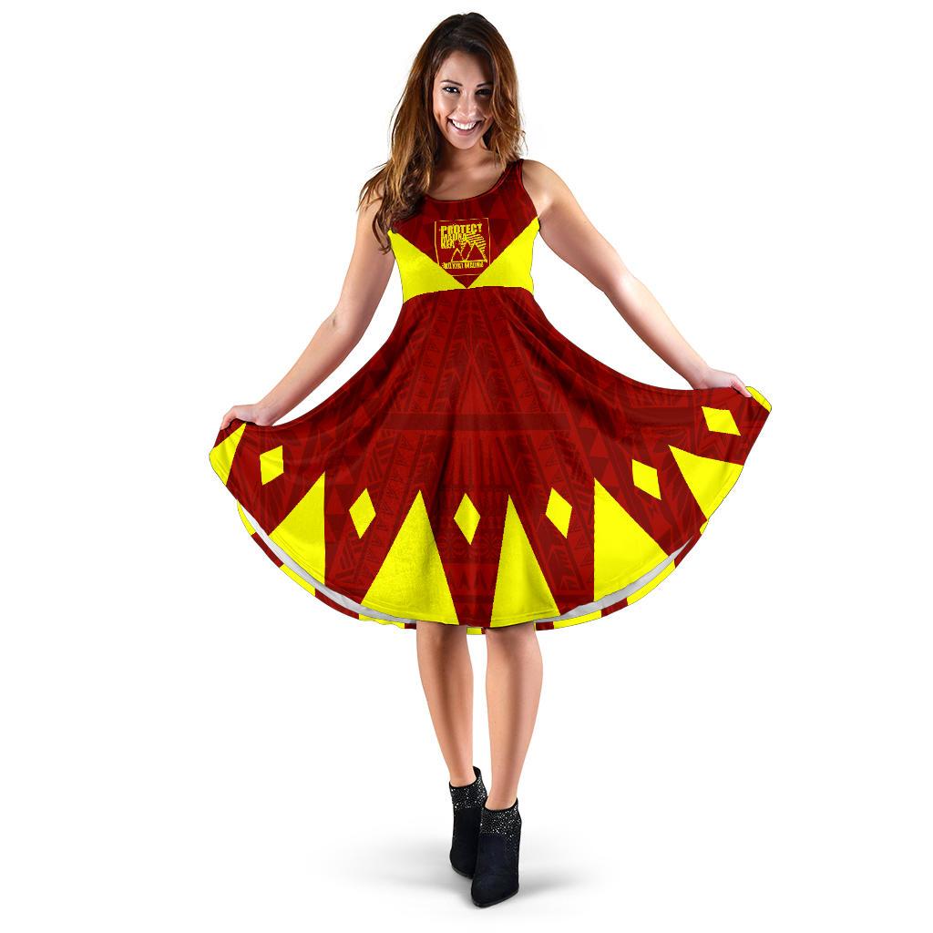 Mauna Kea Women's Dress 05 Women Red - Polynesian Pride