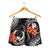 Pohnpei Micronesian Women Shorts - Black Plumeria - Polynesian Pride