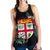 Fiji Hibiscus Women's Racerback Tank A25 Black - Polynesian Pride